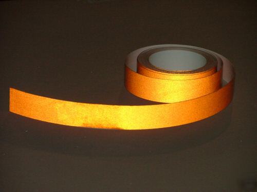 Orange reflective pinstriping tape 7/8