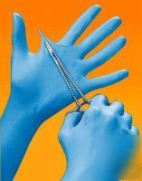 Powder free nitrile exam gloves size large - cs/1000