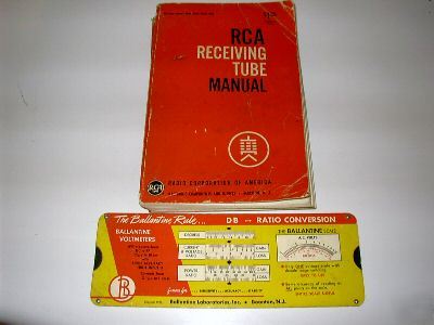 Rca receiving tube manual - rc-22 + sliding calculator