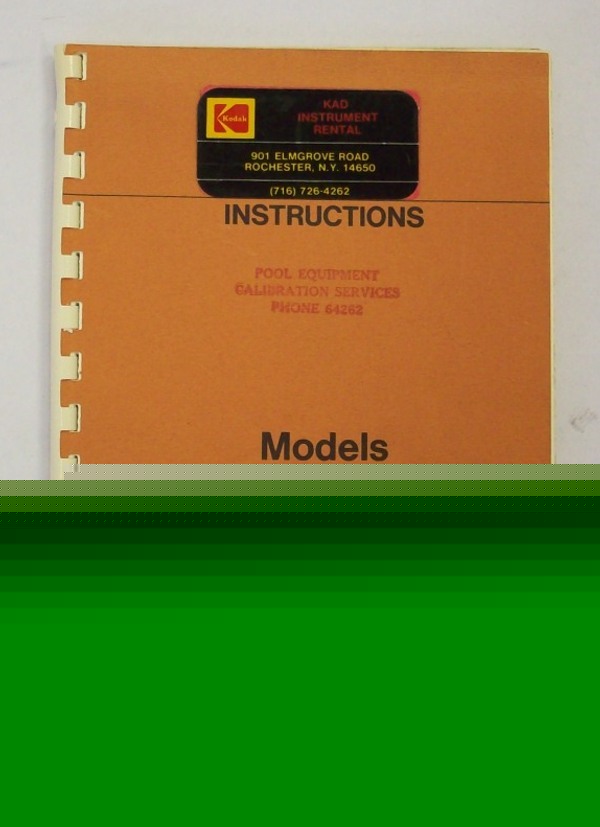 Rfl industries 750A/ar/d/dr gaussmeters op/cal manual