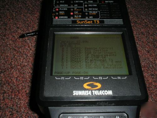 Sunrise telecom sunset T3 SS300E