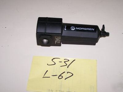 1 norgren p/n: F74G-4AN-QM3 inlet 250PSIG 17 bar max