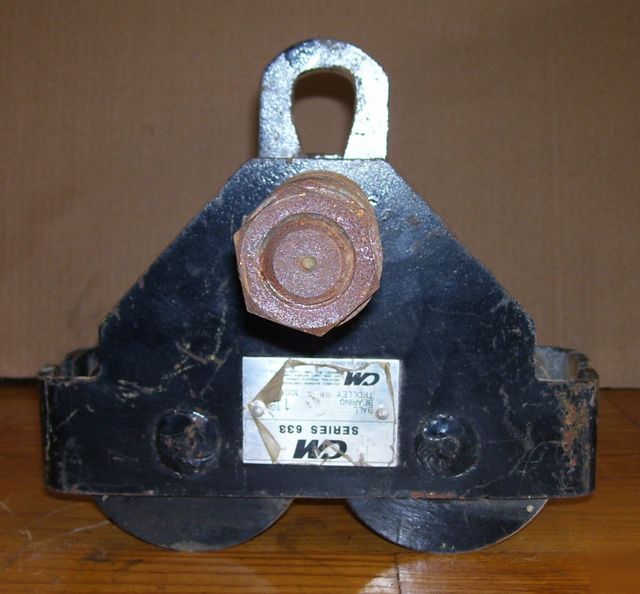 1 ton cm ball bearing hoist trolley, series 633