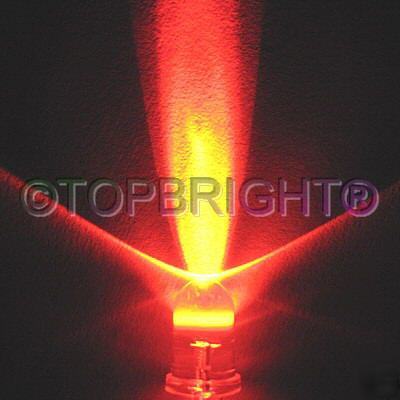 100PCS ultra bright red led 5MM 15000MCD best buy f/r