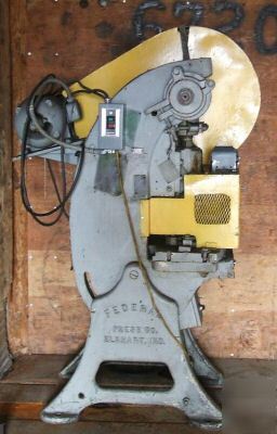 15 ton federal obi metal punch press mechanical clutch 