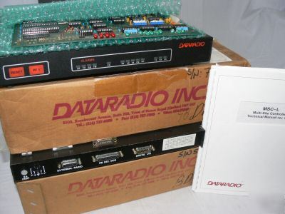 (2) daradio data radios w/ manual box + extras lot of 2