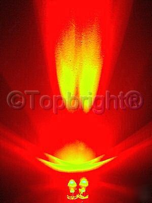 200PC megabright amber led 5MM 10000MCD free resistor