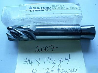 3/4 5FL variable pitch m a ford end mill BCMS2 ctd 2007