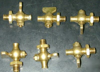 (6) brass high pressure spigots