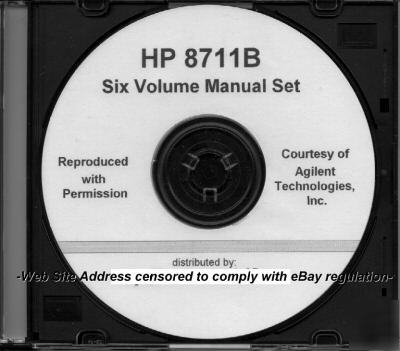 Agilent hp 8711B 8713B user's guide manual + five more 