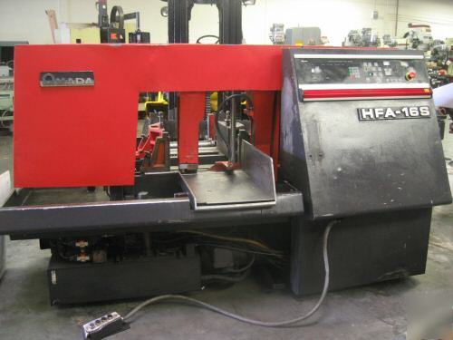 Amada hfa-16S full automatic horizontal saw, 16