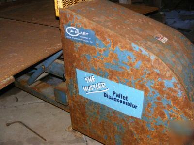 Band saw pallet disassembler