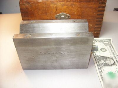 Brown & sharpe #750-d vee block, tool