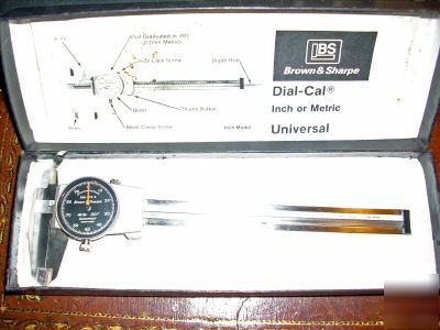 Brwon & sharpe dial calipers...swiss made..black face..