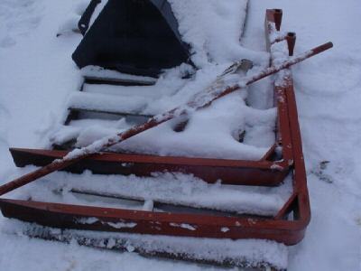 Cti model 40 drive in loader forks 4000LB capacity