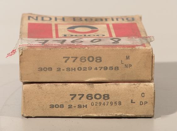 Delco ndh ball bearing 77608 lot of 2 