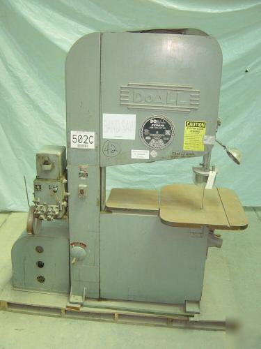 Doall vertical band saw 3/4