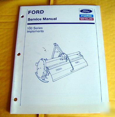 Ford 100 series 105A tillers service manual