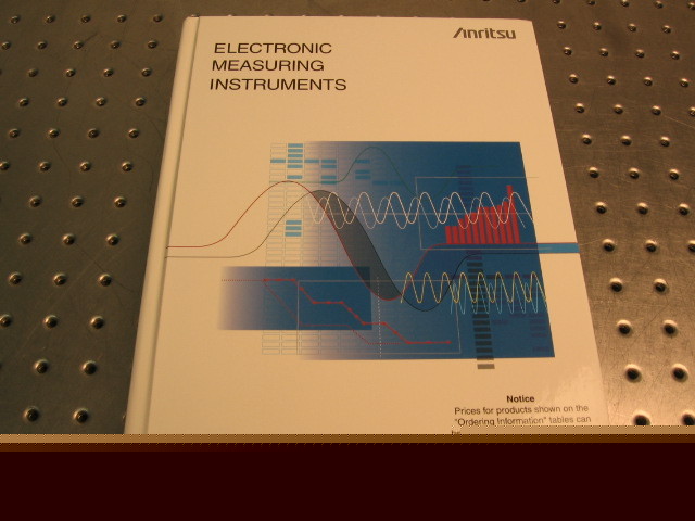 G30863 anritsu measuring instruments hardback 2002