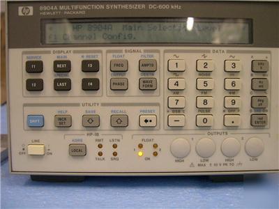 Hp 8904A mulitfunction synthesizer dc-600 khz