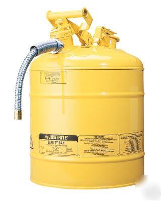 Justrite 5 gallon type 2 safety diesel can