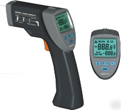 Mastech 12:1 infrared ir thermometer laser gun 999F 