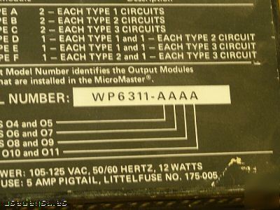 Micromaster controller model no. WP6311-aaaa