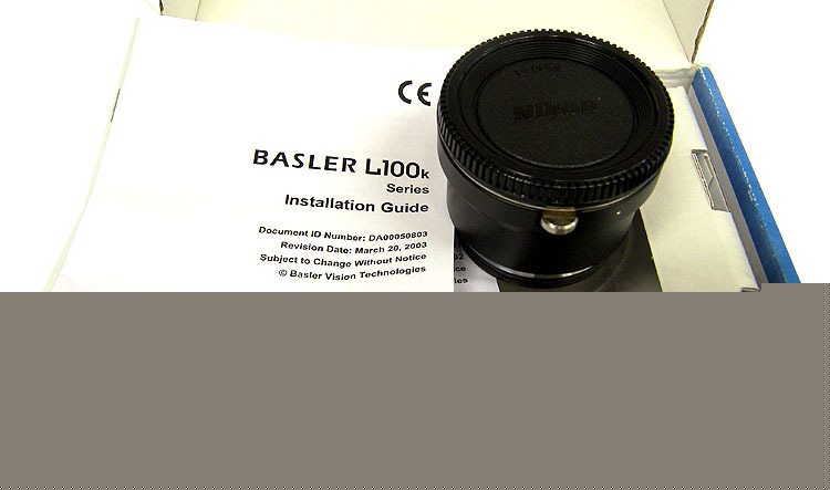 New basler L104K-2K linescan camera f-mount adapter