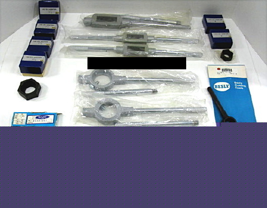 New die stocks tap handles hex adapters lot of 19 pcs
