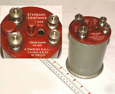 Precision standard resistance 1659 tinsley - 1000 ohms
