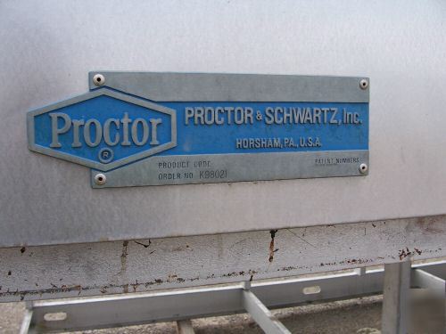 Proctor & schwartz continuous convection oven or dryer