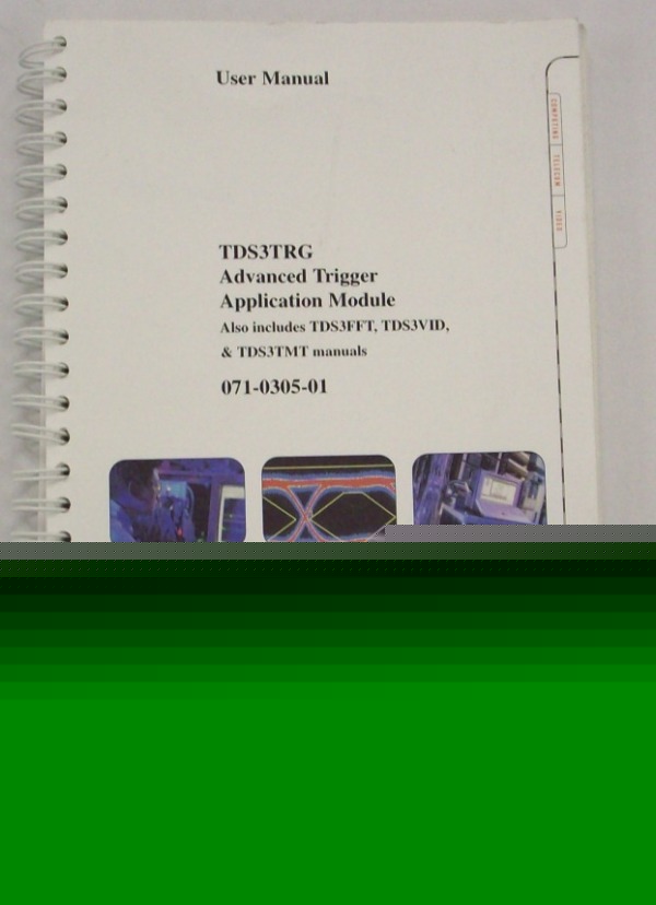 Tek TDS3TRG advanced trigger module users manual