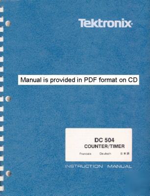 Tek tektronix DC504 dc 504 operation & service manual