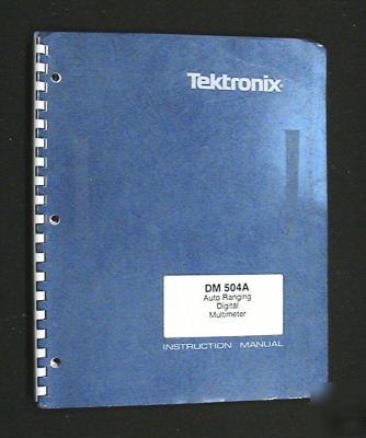 Tektronix tek DM504A original operators manual