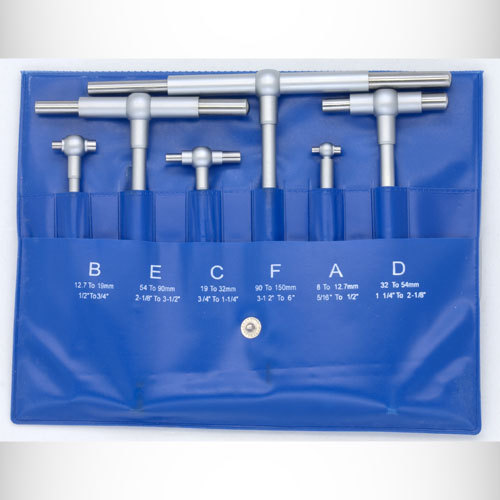 Telescopic gauge set - 6 piece set - range: 5/16
