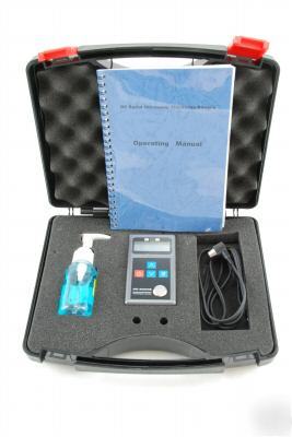 Ultrasonic thickness measurement metallic plastic glass