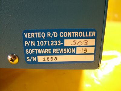 Verteq srd controller 1600-nsc 1071233-503