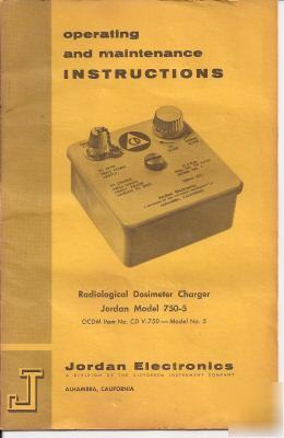  operating manual-dosimeter charger model 750-5 