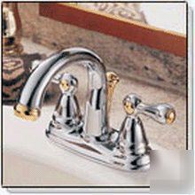 Delta 2565-mclhp botanical lavatory faucet matte chrome