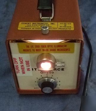 Eckert instuments eyc 2000 fiber optic illuminator qi-2