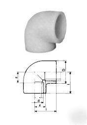 25MM hp pvdf 90 deg elbow socket fusion