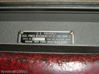 1950's attenuators power measuring kit mx-1309/urm-23 
