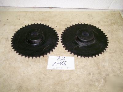 2 sprocket gear part # 52P -3/4 44 teeth