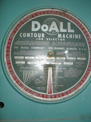 Doall vertical bandsaw, 26â€