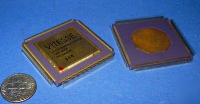 Vitesse VGFX100KI00121FJ-b mil-spec cpu gold qfp rare 