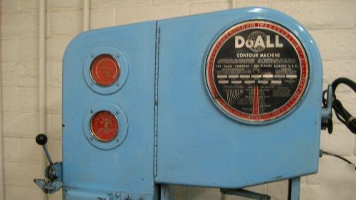 Doall contour machine - vertical band saw 