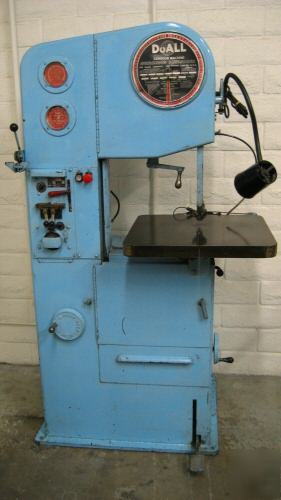 Doall contour machine - vertical band saw 