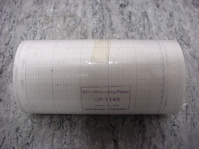 New bruel kjaer roll of 60 m recording paper qp 1143 * *