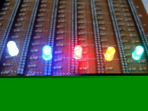 100X 5000+ mcd 5MM led bulb green orange white blue red