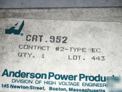 13 anderson power cat # 952 , 953 & 954 contacts 